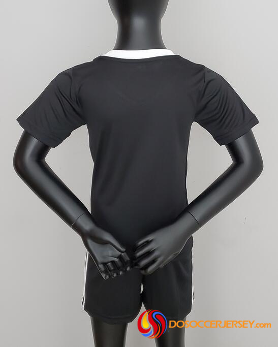 Flamengo 2021/22 Black Kids Soccer Jersey Kit Children Shirt + Shorts