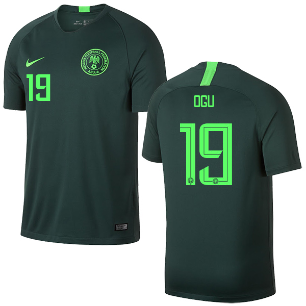 Nigeria Fifa World Cup 2018 Away John Ogu 19 Shirt Soccer ...