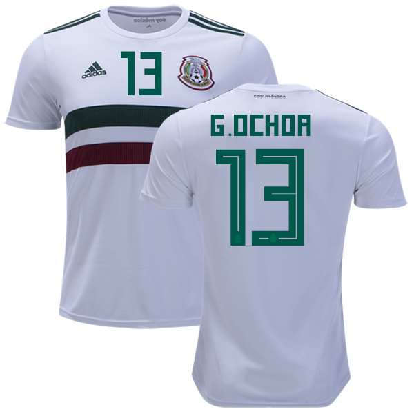 Mexico 2018 World Cup Away GUILLERMO OCHOA 13 Shirt Soccer ...