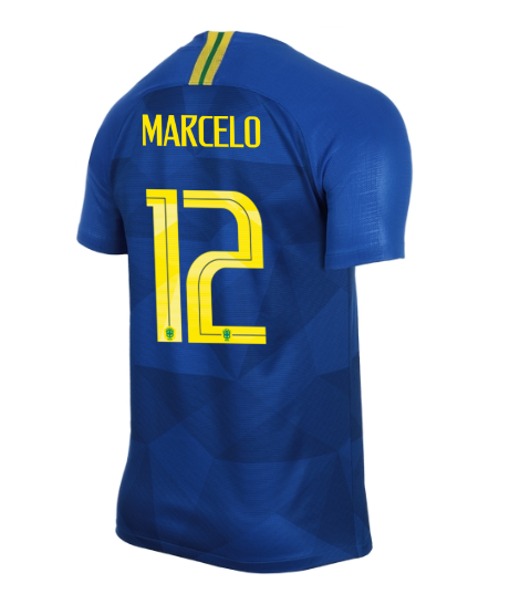 Brazil 2018 World Cup Away Marcelo Shirt Soccer Jersey - Dosoccerjersey Shop