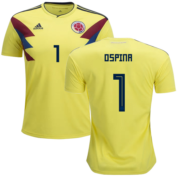 DAVID OSPINA 1 Home Shirt Soccer Jersey 