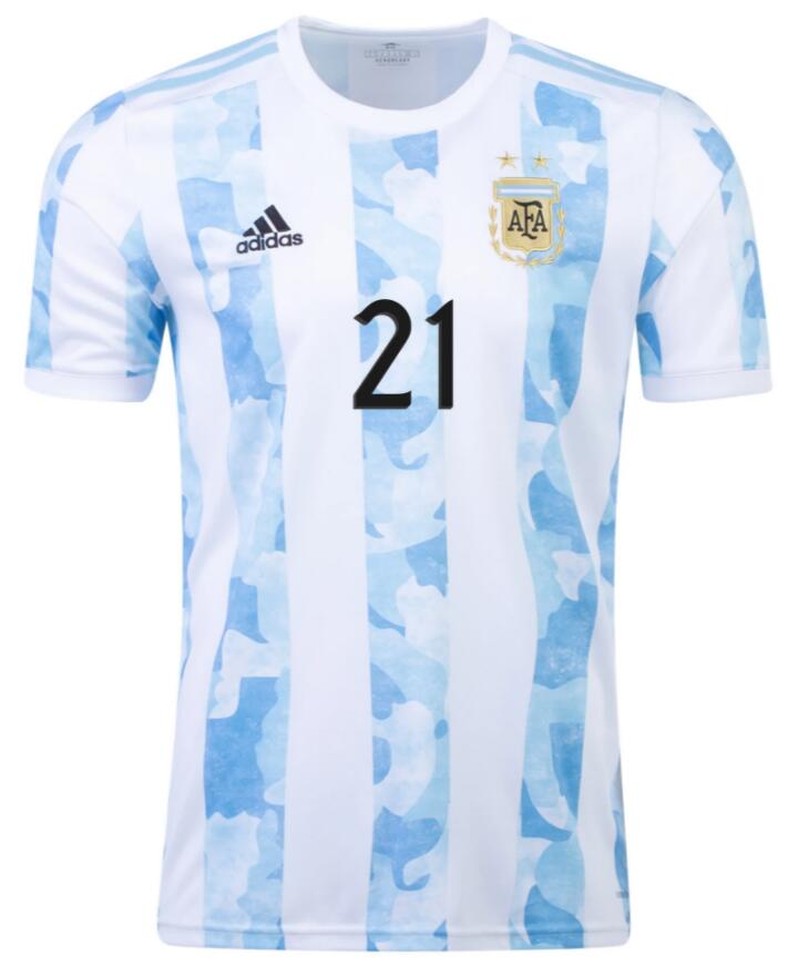 Argentina 2021 Home 21 DYBALA Shirt Soccer Jersey | Dosoccerjersey Shop