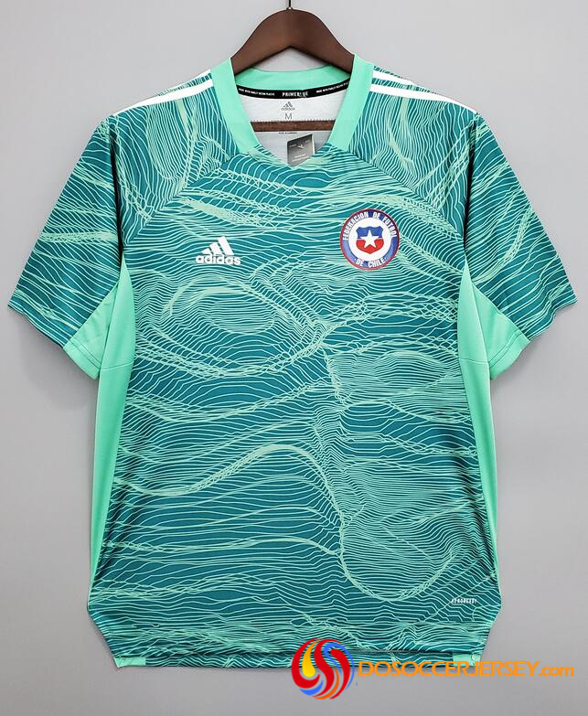 Chile 2021/22 Goalkeeper Green Shirt Soccer Jersey