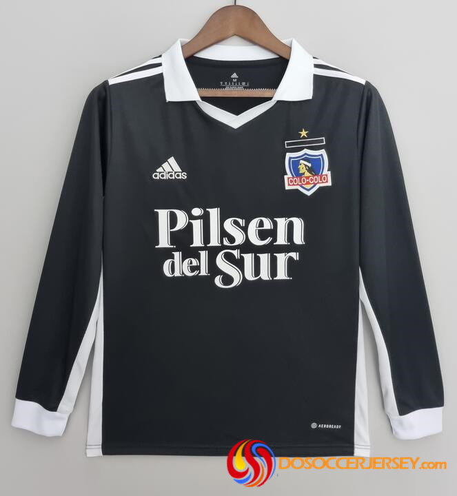 Colo-Colo 2022/23 Away Long Sleeved Shirt Soccer Jersey