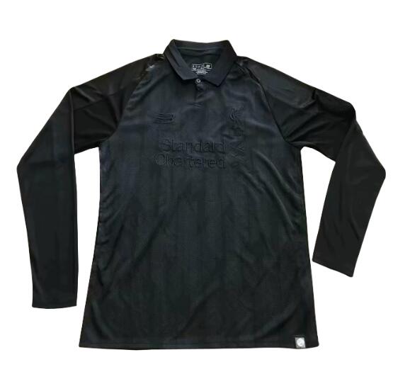 Liverpool 2018/19 Vintage Limited Black Long Sleeved Shirt Soccer Jersey - Dosoccerjersey Shop
