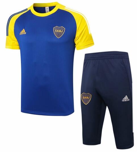 Boca Junior 2020/21 Blue Short Sleeve Training Kits (Shirt 3/4 ...