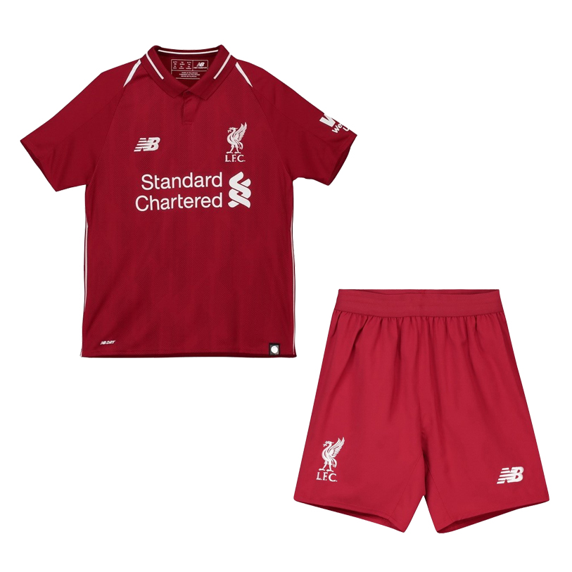 Liverpool 2018/19 Home Kids Soccer Jersey Kit Children ...