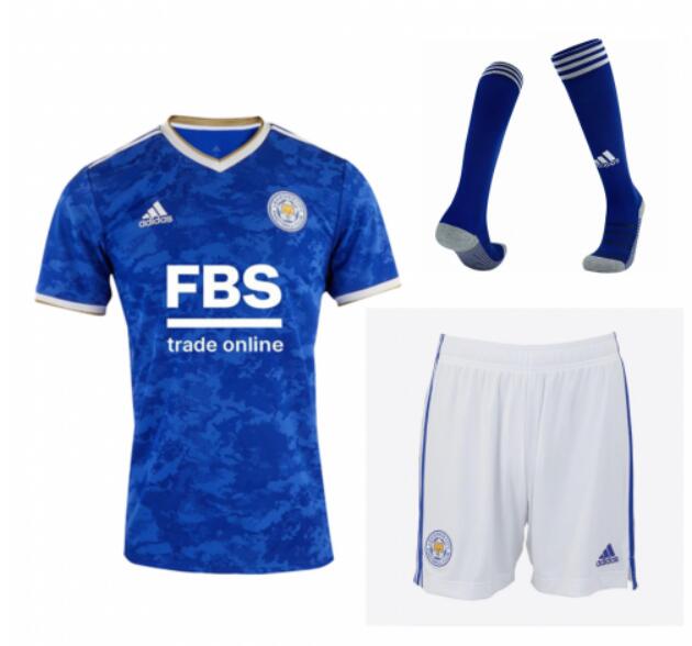 Leicester City 2021/22 Home Team Soccer Whole Kit