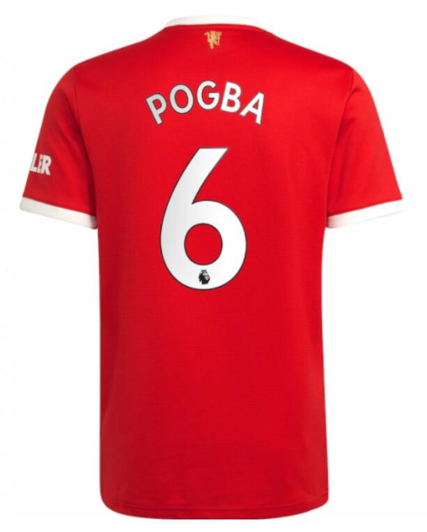 Manchester United 2021/22 Home 6 Pogba Shirt Soccer Jersey