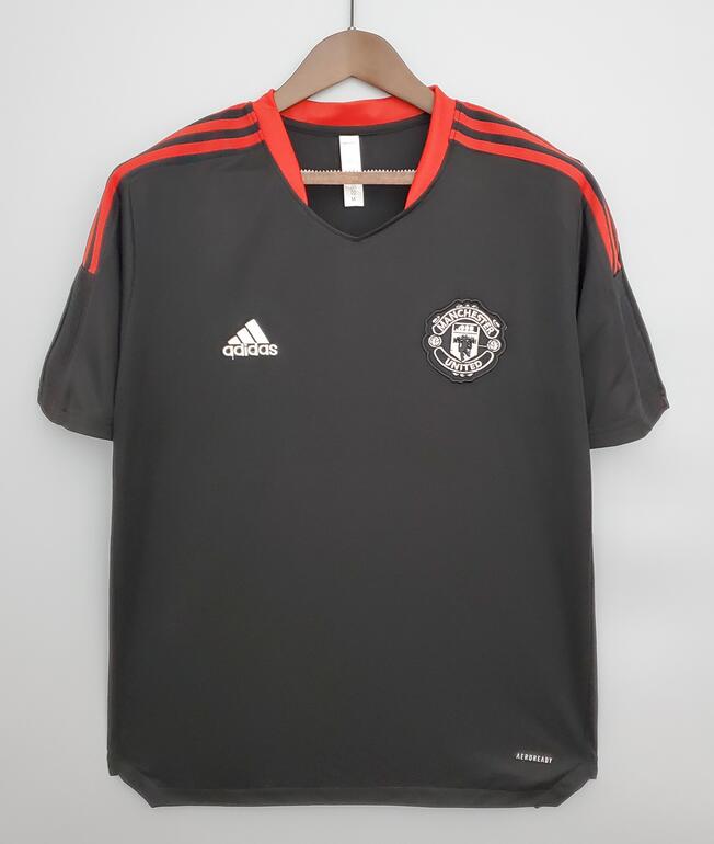 Manchester United 2021/22 Black Red Training Shirt