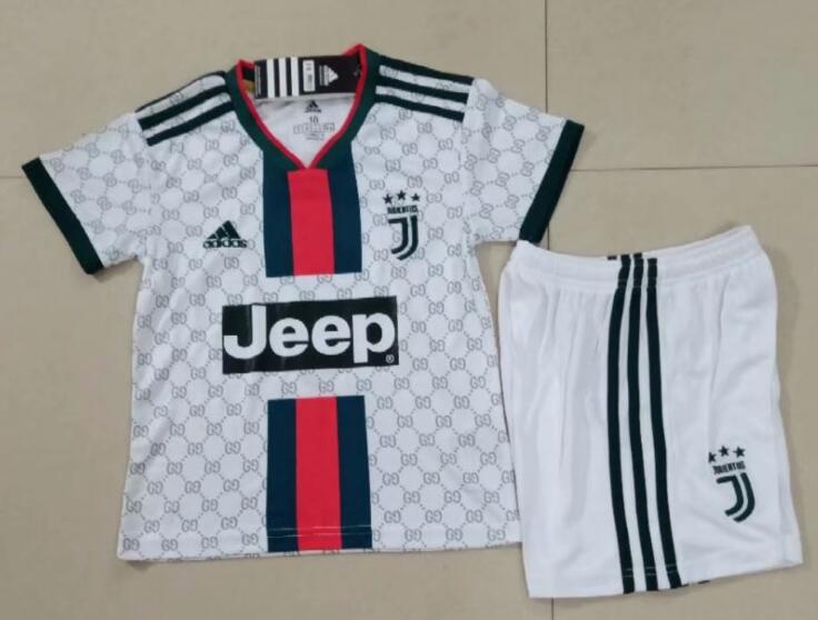 Juventus 201920 Gucci Kids Soccer Jersey Kit Children Shirt