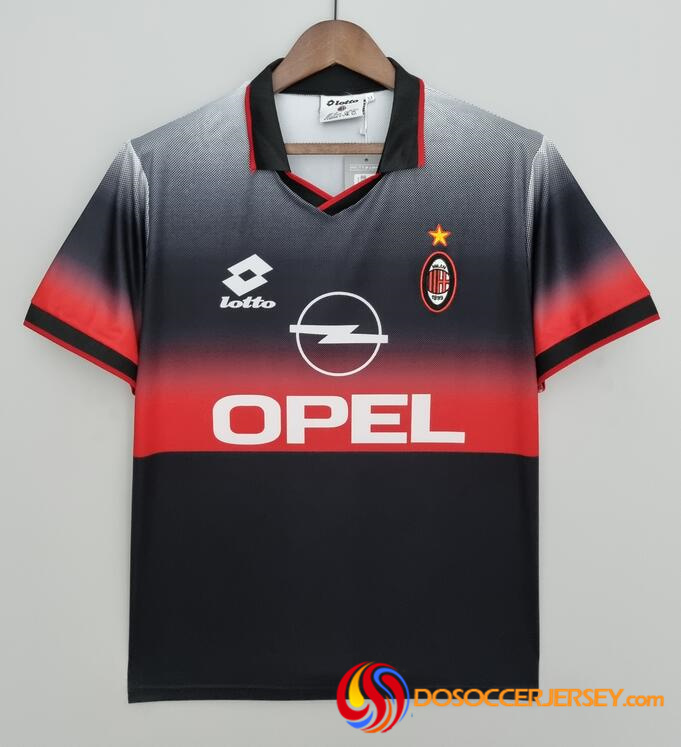 AC Milan 1995/96 Retro Black Training Shirt