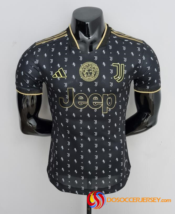 Juventus 2022/23 Black V Match Version Shirt Soccer Jersey