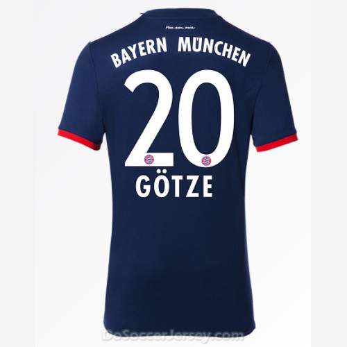 Bayern Munich 2017/18 Away Götze #20 Shirt Soccer Jersey
