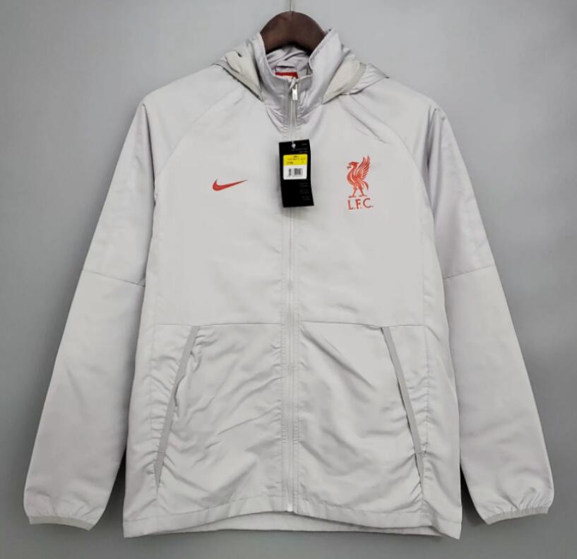 Liverpool 2021/22 Grey Windbreaker Jacket