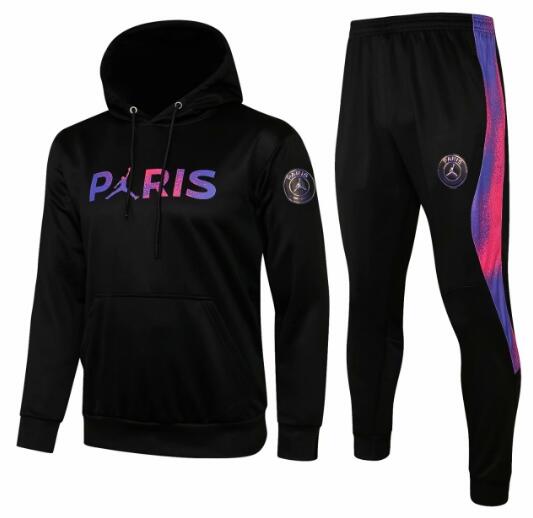 PSG Jordan 2021/22 Black Training Suits (Paris Hoodie Sweeatshirt ...