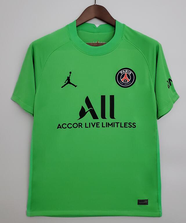 PSG 2021/22 Goalkeeper Green Shirt Soccer Jersey