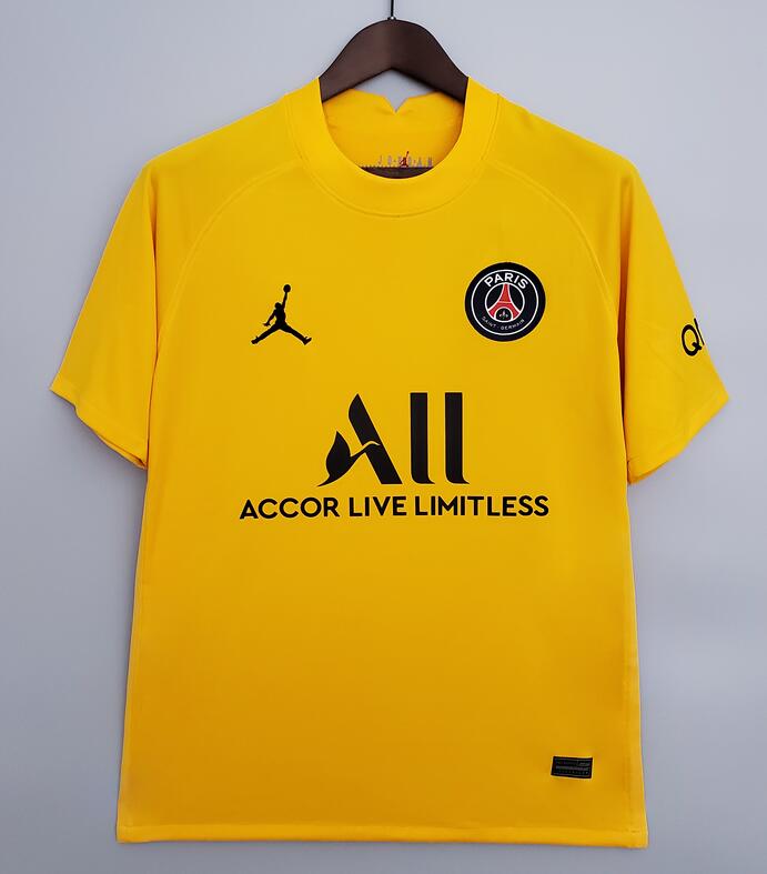 PSG 2021/22 Goalkeeper Yellow Shirt Soccer Jersey