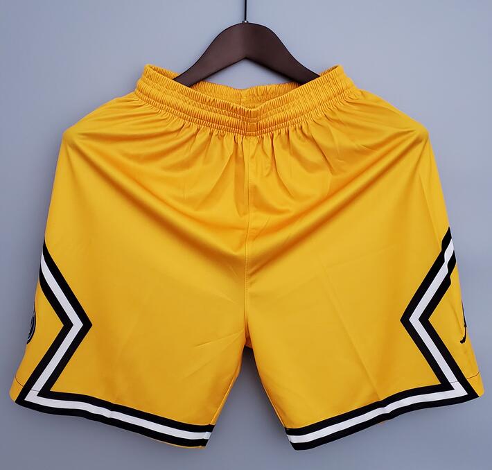 PSG 2021/22 Goalkeeper Yellow Soccer Shorts