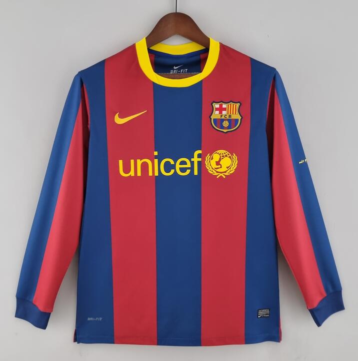 Barcelona 2006 Home Retro Long Sleeved Shirt Soccer Jersey