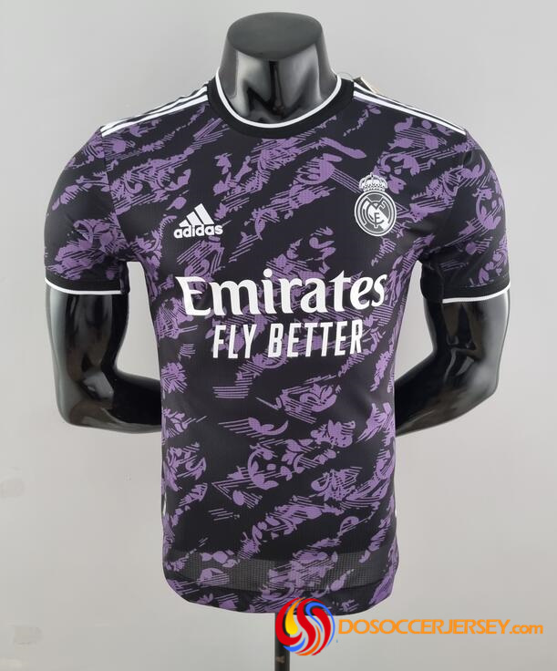 Real Madrid 2022/23 Special Black Purple Match Version Shirt Soccer Jersey