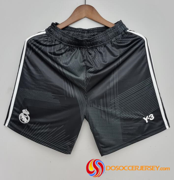 Real Madrid 2022/23 Black Y3 Shirt Soccer Shorts