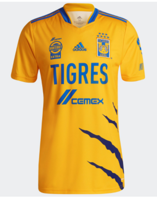 Tigres UANL 2021/22 Home Shirt Soccer Jersey