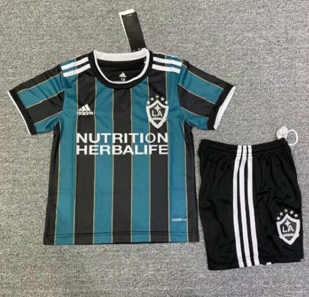Los Angeles Galaxy 2021/22 Away Kids Soccer Jersey Kit Children Shirt + Shorts