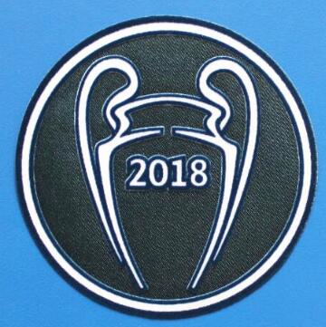 2017-2018 Champions League Soccer Sleeve Patch Set 5 Trophy Barcelona Liverpool