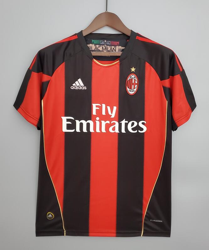 AC Milan 2010/11 Home Retro Shirt Soccer Jersey