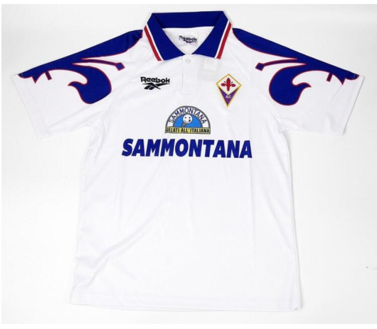 Fiorentina 1995/96 Away Retro Shirt Soccer Jersey | Dosoccerjersey ...