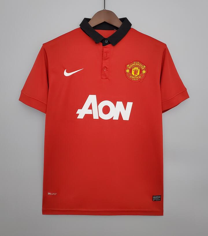 Manchester United 2013/14 Home Retro Shirt Soccer Jersey