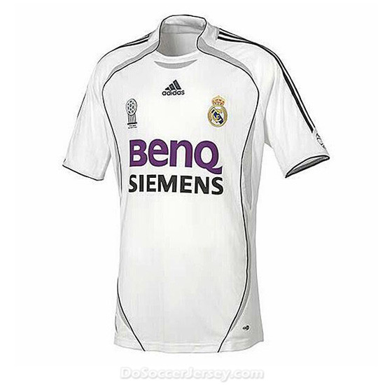 Real Madrid 06-07 Home Retro Shirt Soccer Jersey Dosoccerjer