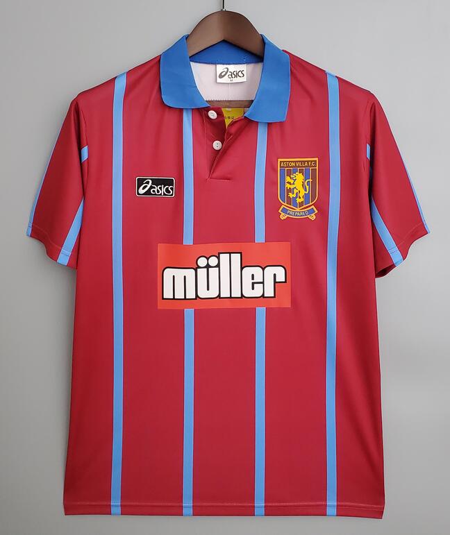 Aston Villa 1993/95 Home Retro Shirt Soccer Jersey