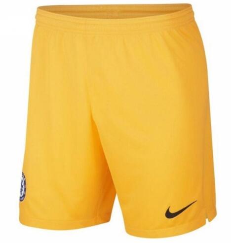 Chelsea 2019/20 Goalkeeper Yellow Soccer Shorts