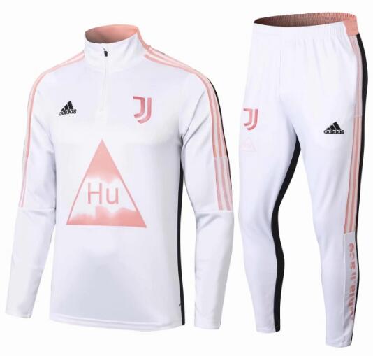 Juventus 2020/21 Black White Human Race Training Suit (Jacket+Trouser)