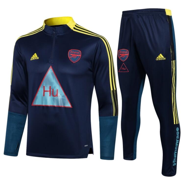 Arsenal 2021/22 Navy Training Suit (Humanrace Sweatshirt+Trouser)
