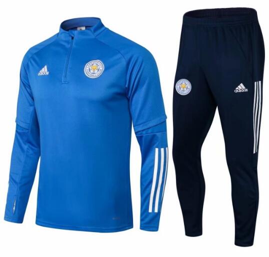 Leicester City 2021/22 Blue Training Suit (Sweatshirt Trouser ...
