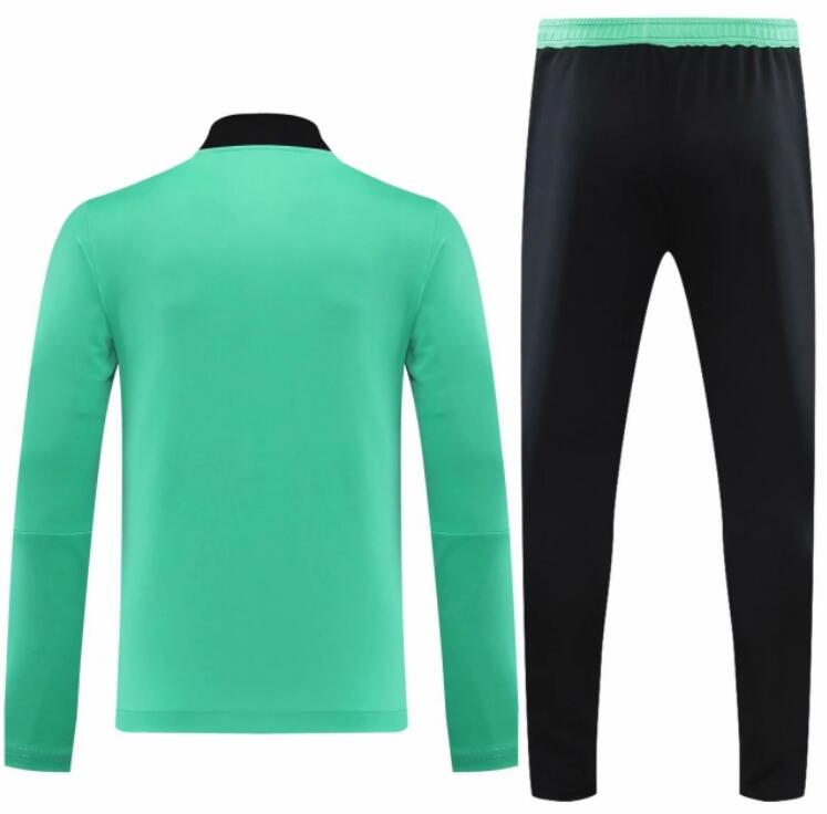 Manchester United 2021/22 Green Training Suits (Sweatshirt+Trouser)