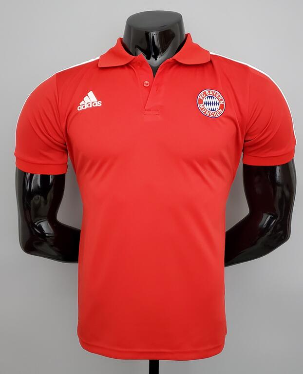 Bayern Munich 2021/22 Red Polo Shirt