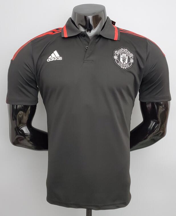 Manchester United 2021/22 Black Polo Shirt