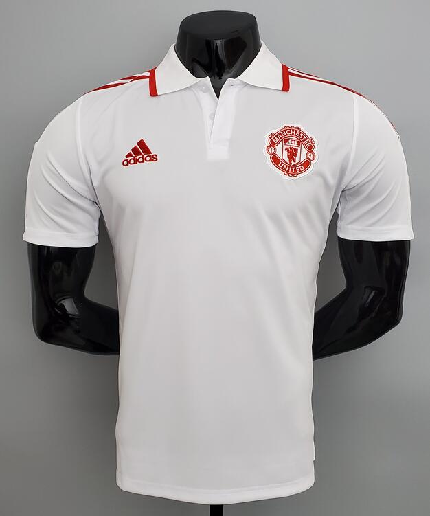 Manchester United 2021/22 White Polo Shirt