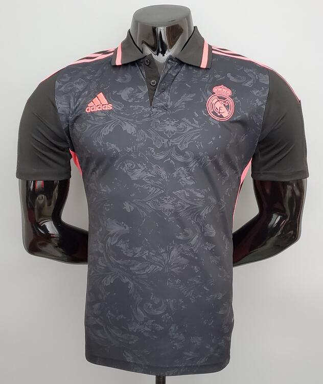 Real Madrid 2021/22 Black Polo Shirt