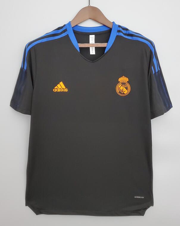 Real Madrid 2021/22 Black Blue Training Shirt