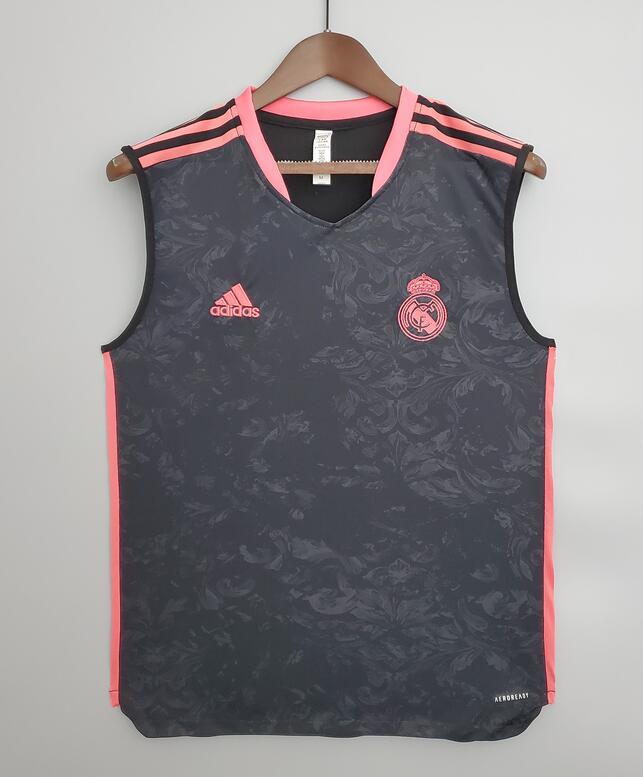 Real Madrid 2021/22 Black Pink Vest Training Shirt