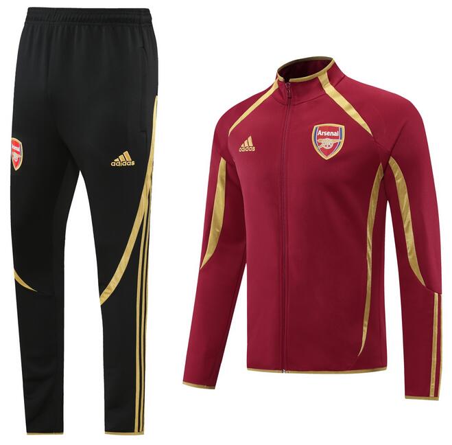 Arsenal 2021/22 Red Gold Training Suit (Jacket+Trouser)