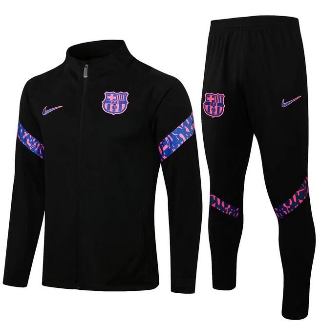 Barcelona 2021/22 Black Purple Training Suit (Jacket+Trousers)
