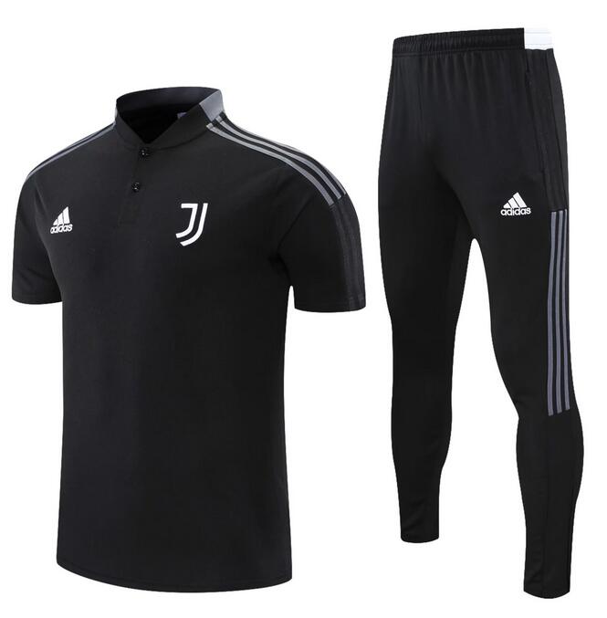 Juventus 2021/22 Black Polo Suit (Shirt+Trouser)