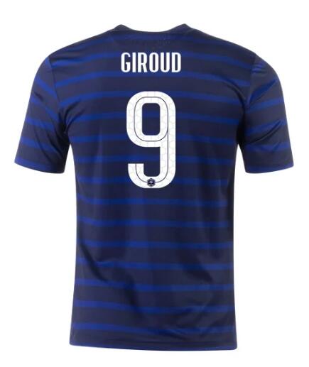 France 2020 Home GIROUD 9 Shirt Soccer Jersey | Dosoccerjersey Shop