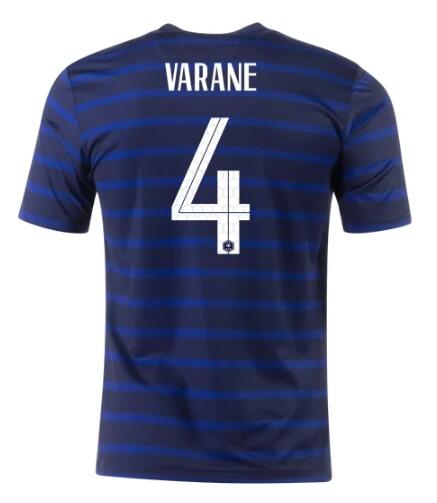 France 2020 Home VARANE 4 Shirt Soccer Jersey | Dosoccerjersey Shop